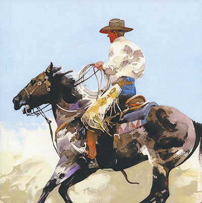Watercolor Cowboys Book